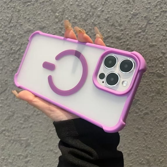 Allytechgroup Magnetic Case for iPhone 14 Plus, Slim Lightweight Compatible with Mag-safe Anti Yellowing Shockproof Protective Back Cover for Apple iPhone 14 Plus Women Men, Purple