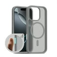 thumbnail image 1 of Allytechgroup Magnetic Case for iPhone 14 Pro Max, Built-in Camera Control Button Support Wireless Charging Slim Anti-stain Silky Touch Shockproof Protective Back Cover Bumper, Gray, 1 of 7