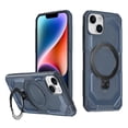 thumbnail image 1 of Allytechgroup Magnetic Case for iPhone 14, Support Wireless Charging Rugged Heavy Duty Durable Cover Case with Kickstand Shockproof Back Cover for iPhone 14, Darkblue, 1 of 6
