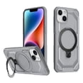 thumbnail image 1 of Allytechgroup Magnetic Case for iPhone 14, Support Wireless Charging Rugged Heavy Duty Durable Cover Case with Kickstand Shockproof Back Cover for iPhone 14, Gray, 1 of 6
