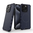 thumbnail image 1 of Allytechgroup Magnetic Case for iPhone 15 Pro Max, Hard PC Soft TPU Rugged Heavy Duty Durable Cover Case Support Wireless Charging Shockproof Protective Back Cover for iPhone 15 Pro Max, Darkblue, 1 of 15