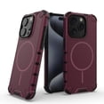thumbnail image 1 of Allytechgroup Magnetic Case for iPhone 15 Pro Max, Hard PC Soft TPU Rugged Heavy Duty Durable Cover Case Support Wireless Charging Shockproof Protective Back Cover for iPhone 15 Pro Max, Plum, 1 of 15