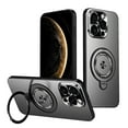 thumbnail image 1 of Allytechgroup Magnetic Case for iPhone 15 Pro with Stand, Built-in Ring Holder Support Wireless Charging Shockproof Protective Back Cover for Apple iPhone 15 Pro, Black, 1 of 10