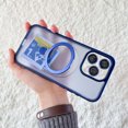 thumbnail image 1 of Allytechgroup Magnetic Kickstand Slim Back Cover Cell Phone Case with Lens Protector for Apple iPhone 15 Pro, Darkblue, 1 of 10