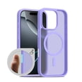 thumbnail image 1 of Allytechgroup Magnetic Case for iPhone 16, Built-in Camera Control Button Support Wireless Charging Slim Anti-stain Silky Touch Shockproof Protective Back Cover Bumper, Lightpurple, 1 of 7