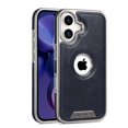 thumbnail image 1 of Allytechgroup Shockproof Leather Back Cover Bumper Magnetic Cell Phone Case with 1 x Case for iPhone 16 for Apple iPhone 16, Blue, 1 of 9