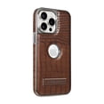 thumbnail image 1 of Allytechgroup Magnetic Case for iPhone 16 Pro, PU Leather Slim Phone Case with Kickstand Support Wireless Charging Shockproof Back Cover for iPhone 16 Pro, Coffee, 1 of 8