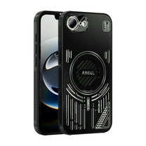 Allytechgroup Magnetic Case for iPhone 16e with Camera Lens Protector, Support Wireless Charging Non-Slip Anti-Scratch Heat Dissipation Shockproof Back Cover for iPhone 16e, Black