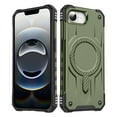 thumbnail image 1 of Allytechgroup Magnetic Case for iPhone 16e, Support Wireless Charging & Car Phone Mount Slim Lightweight Hard PC Shockproof Protective Back Cover Bumper for iPhone 16e, Armygreen, 1 of 7