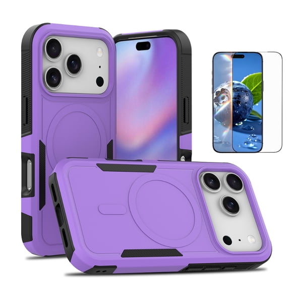 Allytechgroup Magnetic Case for iPhone 17 Pro with Screen Protection ...