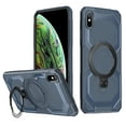 thumbnail image 1 of Allytechgroup Magnetic Case for iPhone XS/X, Support Wireless Charging Rugged Heavy Duty Durable Cover Case with Kickstand Shockproof Back Cover for iPhone XS/X, Darkblue, 1 of 6