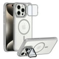 thumbnail image 1 of Allytechgroup Magnetic Clear Phone Case for Apple iPhone 11, Shockproof Anti-Yellow Camera Lens Kickstand Compatible with MagSafe and Car Mount Anti-Scratch Magnetic Case for Women Men, Gray, 1 of 7
