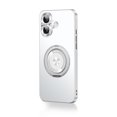thumbnail image 1 of Allytechgroup Magnetic Comaptible for iPhone 16 Case with Stand, 360° Rotatable Ring Holder Kickstand Support Magnetic Car Mount Shockproof Protective Bumper Phone Case for Apple iPhone 16, Silver, 1 of 10