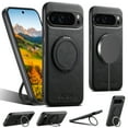 thumbnail image 1 of Allytechgroup Magnetic Compatible with Google Pixel 6 Case with Stand, Compatible with Mag-safe 360° Rotatable Ring Holder Stand Shockproof Protective Back Cover for Women Men, Black, 1 of 5