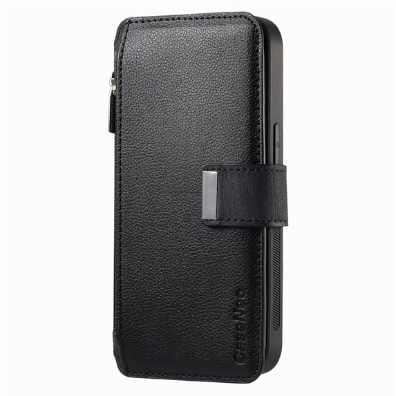Allytechgroup Magnetic Compatible for Samsung Galaxy A35 Wallet Case with Credit Card Slot, PU Leather Kickstand Shockproof Protective Bunper Back Cover for Samsung Galaxy A35, Black