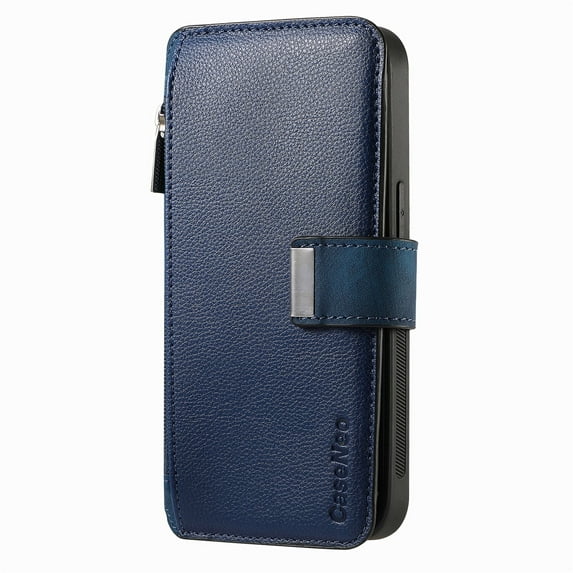 Allytechgroup Magnetic Compatible for Samsung Galaxy A53 5G Wallet Case with Credit Card Slot, PU Leather Kickstand Shockproof Protective Bunper Back Cover for Samsung Galaxy A53 5G, Blue