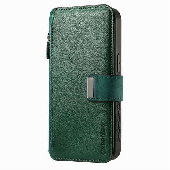 Allytechgroup Magnetic Compatible for Samsung Galaxy S20+ Wallet Case with Credit Card Slot, PU Leather Kickstand Shockproof Protective Bunper Back Cover for Samsung Galaxy S20+, Green