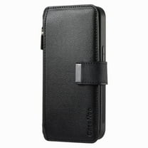 Allytechgroup Magnetic Compatible for Samsung Galaxy S22 Ultra Wallet Case with Credit Card Slot, PU Leather Kickstand Shockproof Protective Bunper Back Cover for Samsung Galaxy S22 Ultra, Black