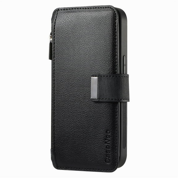 Allytechgroup Magnetic Compatible for Samsung Galaxy S22 Ultra Wallet Case with Credit Card Slot, PU Leather Kickstand Shockproof Protective Bunper Back Cover for Samsung Galaxy S22 Ultra, Black