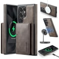 thumbnail image 1 of Allytechgroup Magnetic Compatible for Samsung Galaxy S24 Ultra Wallet Case, Detachable Cards Holder Wireless Charing Support Shockproof Protective Phone Cover for Samsung Galaxy S24 Ultra, Coffee, 1 of 10