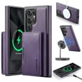 thumbnail image 1 of Allytechgroup Magnetic Compatible for Samsung Galaxy S25 Ultra Wallet Case, Detachable Cards Holder Wireless Charing Support Shockproof Protective Phone Cover for Samsung Galaxy S25 Ultra, Purple, 1 of 10