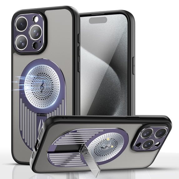 Allytechgroup Magnetic Compatible with iPhone 13 Case, Cooling Case Compatible with Wireless Charging Slim Anti-Drop Protective Cover for iPhone 13, Purple