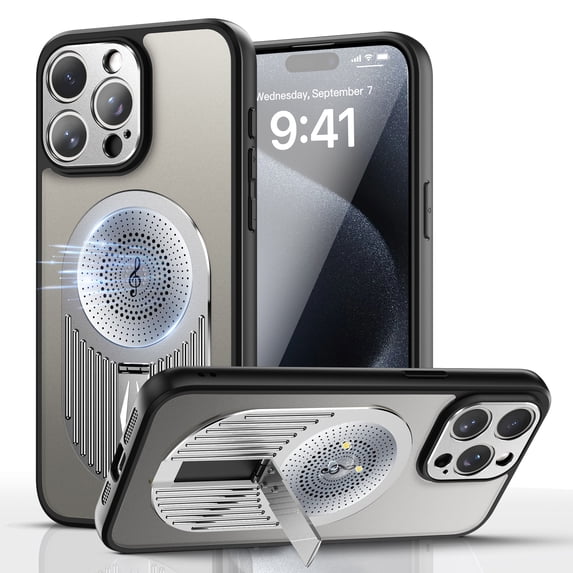 Allytechgroup Magnetic Compatible with iPhone 13 Case, Cooling Case Compatible with Wireless Charging Slim Anti-Drop Protective Cover for iPhone 13, Silver
