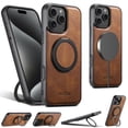 thumbnail image 1 of Allytechgroup Magnetic Compatible with iPhone 13 Pro Case with Stand, Compatible with Magsafe 360° Rotatable Ring Holder Stand Shockproof Protective Back Cover for Apple iPhone 13 Pro, Brown, 1 of 7