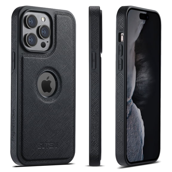 Allytechgroup Magnetic Compatible with iPhone 13 Pro Max case, Slim Lightweight Comaptible with Magsafe Support Magnetic Car Mount Anti-Scratch Protective Bumper for iPhone 13 Pro Max, Black