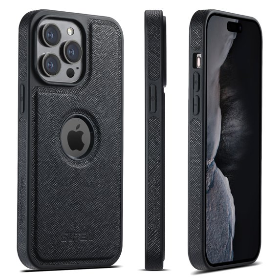 Allytechgroup Magnetic Compatible with iPhone 13 Pro Max case, Slim Lightweight Comaptible with Magsafe Support Magnetic Car Mount Anti-Scratch Protective Bumper for iPhone 13 Pro Max, Black