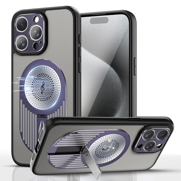 Allytechgroup Magnetic Compatible with iPhone 14 Case, Cooling Case Compatible with Wireless Charging Slim Anti-Drop Protective Cover for iPhone 14, Purple