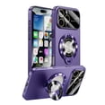 thumbnail image 1 of Allytechgroup Magnetic Compatible with iPhone 14 Case with Full Lens Coverage Protection, Built-in kiackstand Compatible with Magsafe Shockproof Protective Back Cover for iPhone 14, Darkpurple, 1 of 6