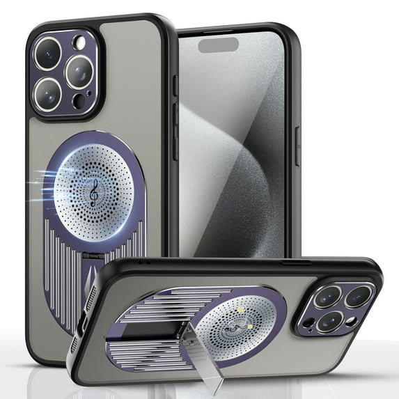 Allytechgroup Magnetic Compatible with iPhone 14 Pro Case, Cooling Case Compatible with Wireless Charging Slim Anti-Drop Protective Cover for iPhone 14 Pro, Purple