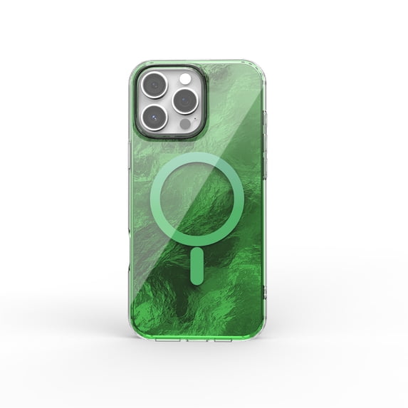 Allytechgroup Magnetic Compatible with iPhone 16 Pro Case, Support Wireless Charging Slim Phone Case for Women Girls Shockproof Back Cover for Apple iPhone 16 Pro, Green
