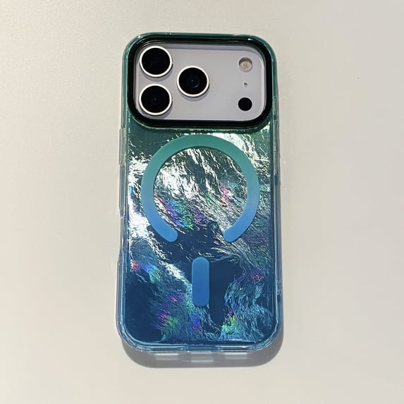 Allytechgroup Magnetic Compatible with iPhone 17 Case, Support Wireless Charging Slim Hard PC Phone Case for Women Girls Shockproof Protective Back Cover for iPhone 17, Blue