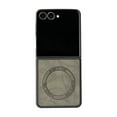 thumbnail image 1 of Allytechgroup Magnetic Faux Leather Case For Samsung Galaxy Z Flip 7, TPU Anti-Scratch Shock-Absorbent Flip Cover, Slim Protective Magnetic Back Shell for Samsung Galaxy Z Flip 7, Gray, 1 of 3