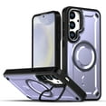 thumbnail image 1 of Allytechgroup Magnetic Phone Case for Samsung Galaxy S25 with Kickstand, Military-Grade Shockproof Armor Cover with MagSafe Ring, Anti-Scratch Slim Hard Back Case for Men & Women,Purple, 1 of 5
