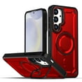 thumbnail image 1 of Allytechgroup Magnetic Phone Case for Samsung Galaxy S25 with Kickstand, Military-Grade Shockproof Armor Cover with MagSafe Ring, Anti-Scratch Slim Hard Back Case for Men & Women,Red, 1 of 5