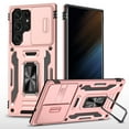 thumbnail image 1 of Allytechgroup Magnetic for Samsung Galaxy A36 5G Case with Stand, Military Grade Shockproof Bumper Kickstand Sliding Camera Lens Protector Rugged Bumper Phone Case for Women Men, Rosegold, 1 of 7