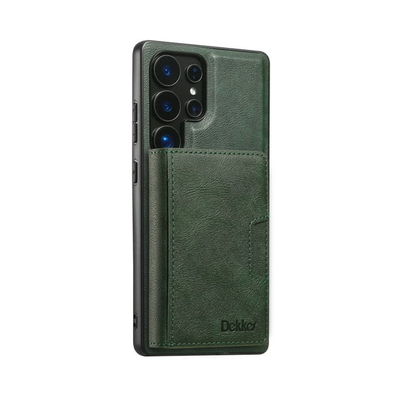 Allytechgroup Magnetic for Samsung Galaxy S23 Plus Wallet Phone Case, 2 In 1 Wallet Case with Detachable Cards Holder Support Wireless Charging Shockproof Protective Back Cover for Women Men, Green