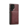 thumbnail image 1 of Allytechgroup Magnetic for Samsung Galaxy S25 Ultra Wallet Phone Case, 2 In 1 Wallet Case with Detachable Cards Holder Support Wireless Charging Shockproof Protective Back Cover for Women Men, Winered, 1 of 6