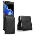 thumbnail image 1 of Allytechgroup Magnetic for Samsung Galaxy Z Flip 7 FE/ 6 Wallet Phone Case, 2 In 1 Wallet Case with Detachable Cards Holder Support Wireless Charging Shockproof Protective Back Cover, Black, 1 of 5