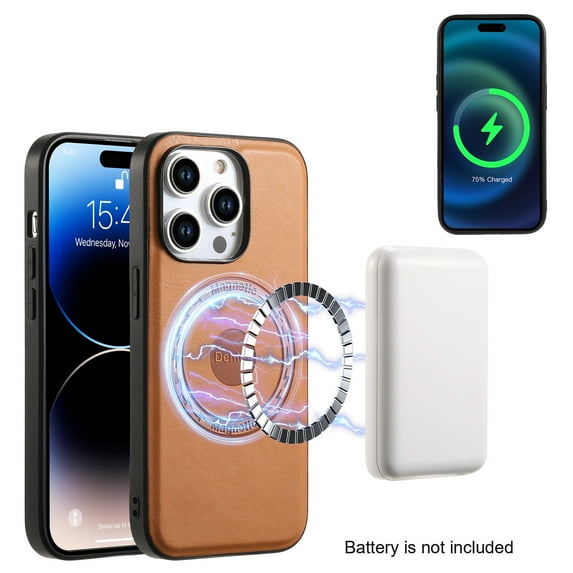 Allytechgroup Magnetic Slim Fit Case for Apple iPhone 14 Pro, Magsafe Compatible, Wireless Charging Support, Shockproof & Anti-Scratch Protect for iPhone 14 Pro, Khaki
