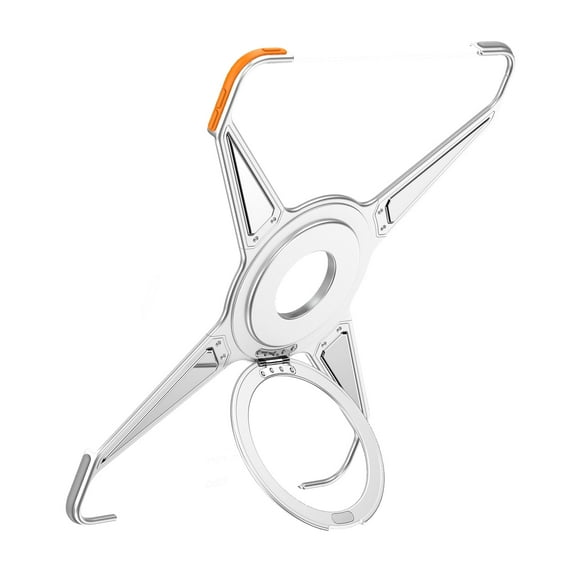 Allytechgroup Magnetic Stand Case for Apple iPad Pro 13 Inch (2024), Aluminum Alloy 360° Rotating Shockproof Corner Protective Adjustable Holder with Heat Dissipation & Magnetic Grip,Silver