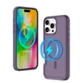 thumbnail image 1 of Allytechgroup Magnetic Translucent Back Case Cover for Apple iPhone 16 Pro, Rugged Bumper Heavy Duty Shockproof Anti-Scratch Protective Stylish Phone Case for Women Men, Darkpurple, 1 of 5