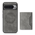 thumbnail image 1 of Allytechgroup Magnetic Wallet Phone Case with RFID Card Holder for Google Pixel 10A, Detachable Back Cover Compatible with Magsafe, Gray, 1 of 1