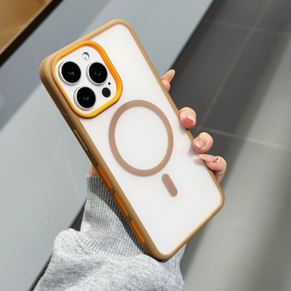 Allytechgroup Magnetic for iPhone 11 Case, Support Wireless Charging Slim Phone Case Premium PC TPU Material Shockproof Protective Bumper Back Cover for Apple iPhone 11, Desertgold