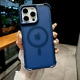 thumbnail image 1 of Allytechgroup Magnetic for iPhone 12 Pro / 12 6.1" Case, [Compatible with Magsafe] Slim Fit Phone Case with Four Corner Anti Fall Design Shockproof Protective for Apple iPhone 12 Pro / 12 6.1", Blue, 1 of 9