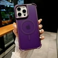 thumbnail image 1 of Allytechgroup Magnetic for iPhone 12 Pro Max Case, [Compatible with Magsafe] Slim Fit Phone Case with Four Corner Anti Fall Design Shockproof Protective for Apple iPhone 12 Pro Max, Purple, 1 of 9