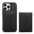 thumbnail image 1 of Allytechgroup Magnetic for iPhone 13 Wallet Phone Case, 2 In 1 Wallet Case with Detachable Cards Holder Support Wireless Charging Shockproof Protective Back Cover for Women Men, Black, 1 of 6